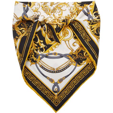 versace bandana shirt|versace silk scarf sale.